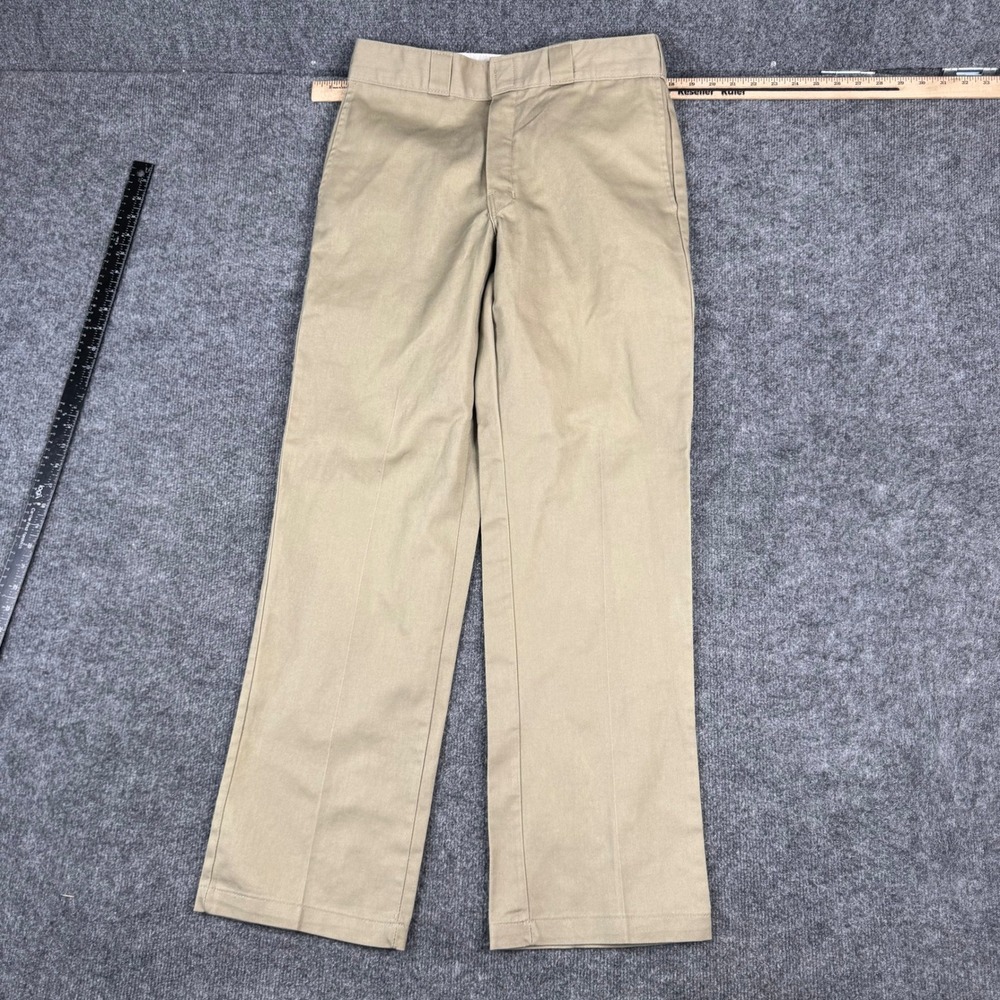 Dickies Pants Mens Size 32x32 Khaki 874 Original Fit Straight Leg Workwear Tan